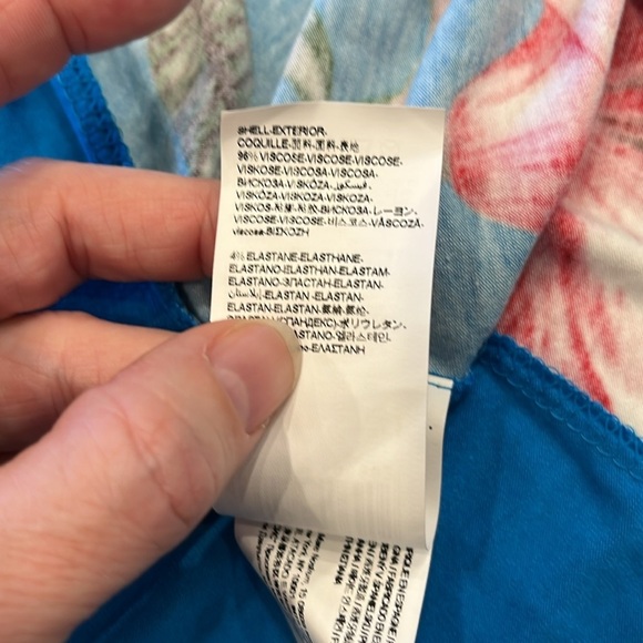 Desigual | Blue Floral Sleeveless Stretch Dress | Rare Design | XL - Picture 8 of 11